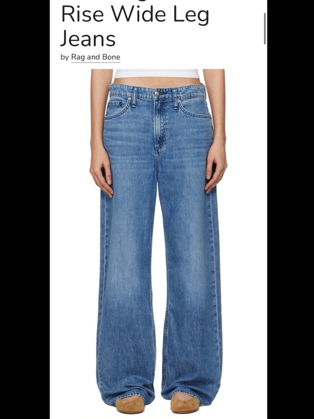 Rag and Bone The Logan wide leg jeans cute and comfy 29 x31” lyocell/cotton Lily